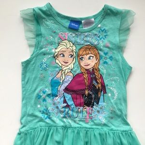Disney FROZEN Top Size 6 GIRLS RULE